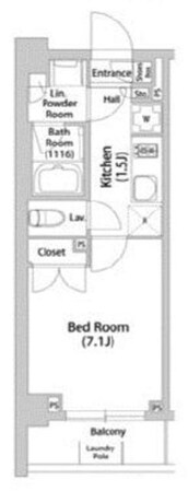 TELLUS八幡山の物件間取画像